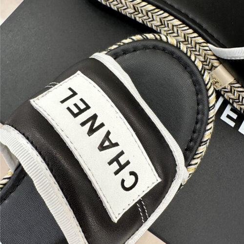 High Quality Luxury Chanel Velcro Lazy Slippers – Style 72006 product detail
