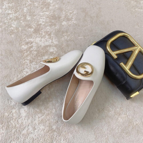 High Quality Luxury Gucci Blonde Womens Ballet Flats alternate view