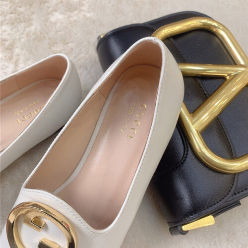 High Quality Luxury Gucci Blonde Womens Ballet Flats product detail