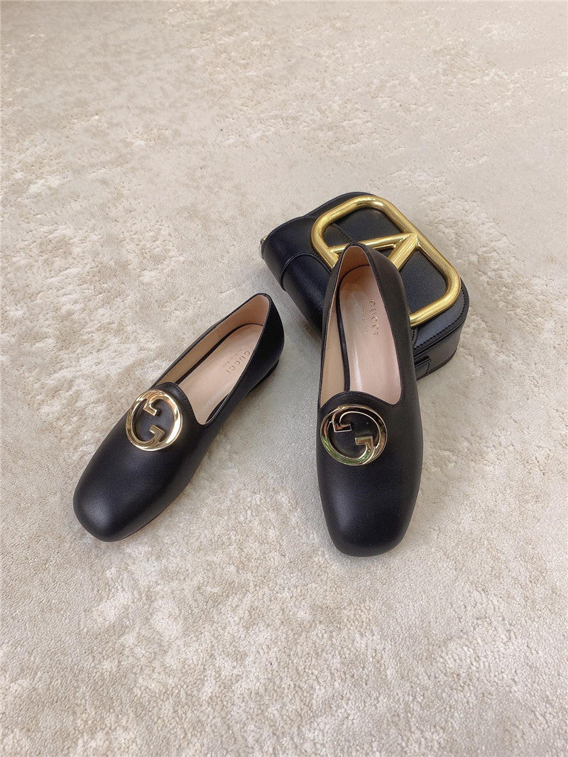 High Quality Luxury Gucci Blonde Womens Ballet Flats – Style 16691