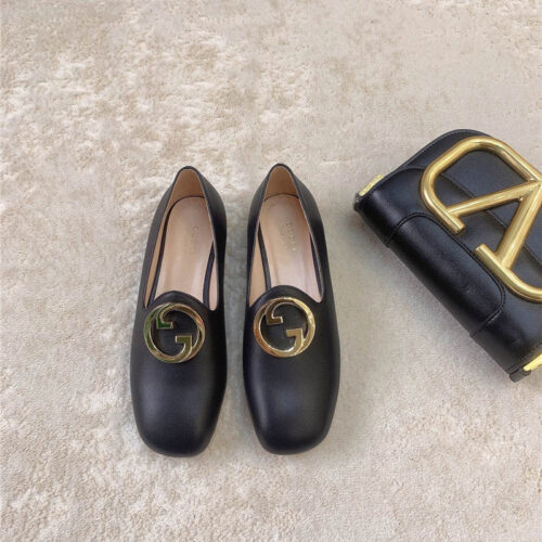High Quality Luxury Gucci Blonde Womens Ballet Flats – Style 16691 alternate view