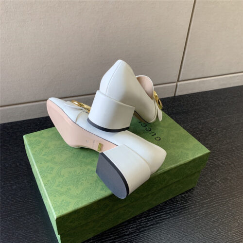 High Quality Luxury Gucci Retro Fashion Round Interlocking Double G Logo Shoes – Style 38995 product detail