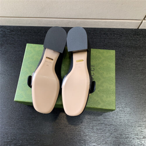 High Quality Luxury Gucci Retro Fashion Round Interlocking Double G Logo Shoes – Style 71763 product detail