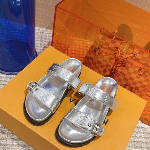 High Quality Luxury Louis Vuitton New Embossed Sandals And Slippers – Style 27331