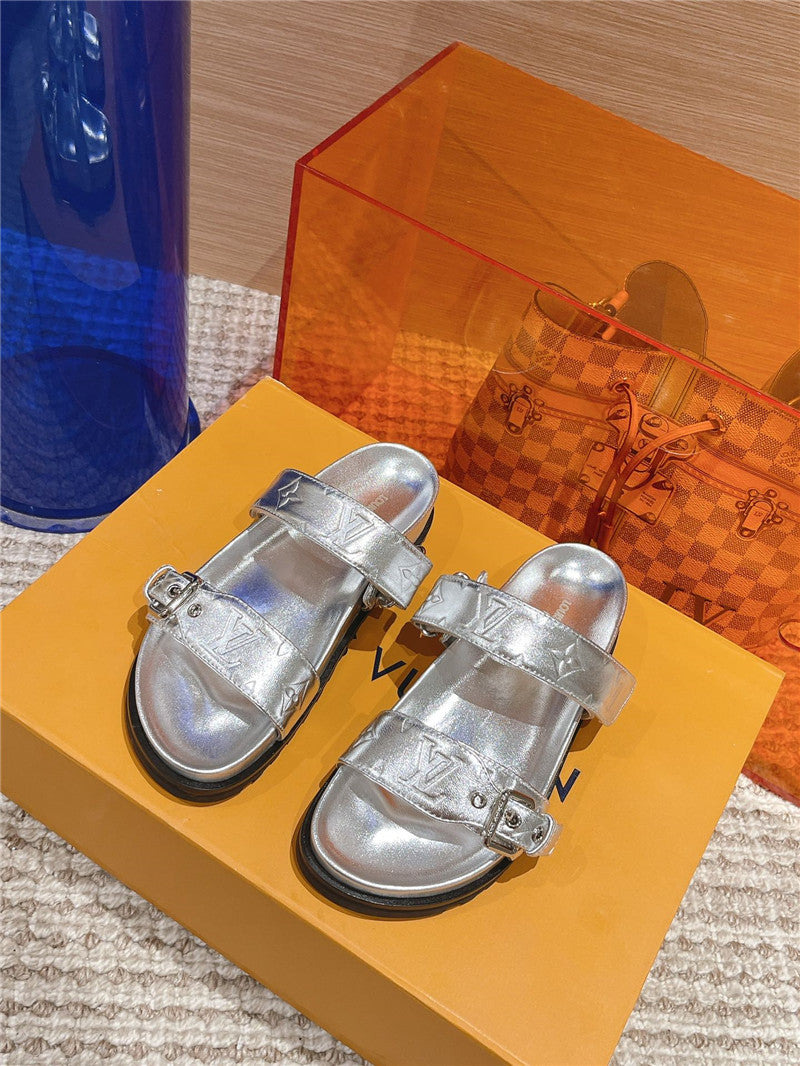 High Quality Luxury Louis Vuitton New Embossed Sandals And Slippers – Style 27331