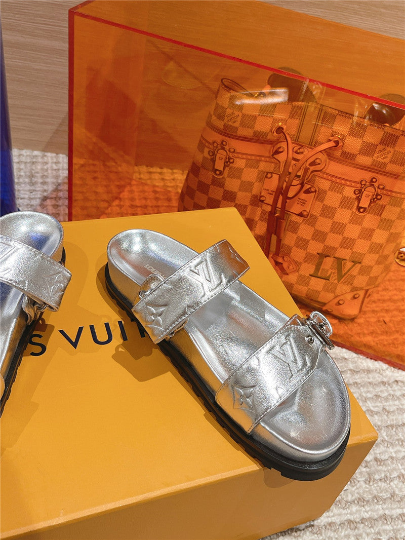 High Quality Luxury Louis Vuitton New Embossed Sandals And Slippers – Style 27331 product detail