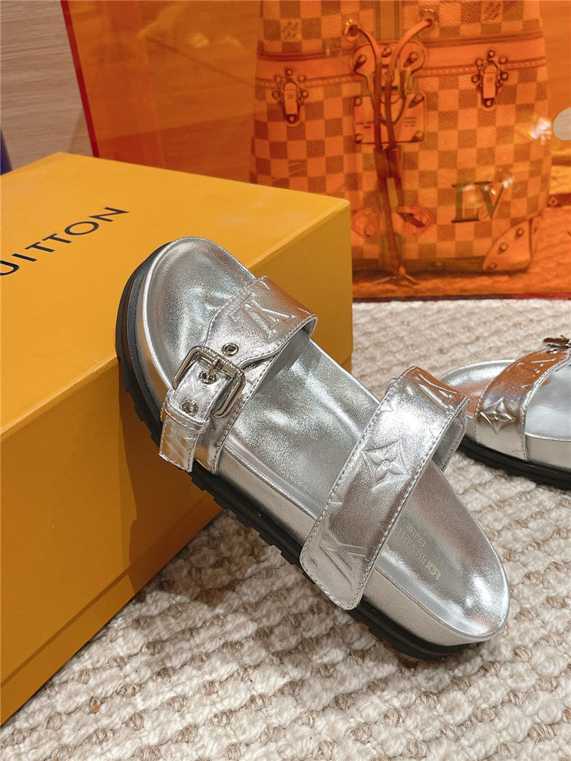 High Quality Luxury Louis Vuitton New Embossed Sandals And Slippers – Style 27331 product detail