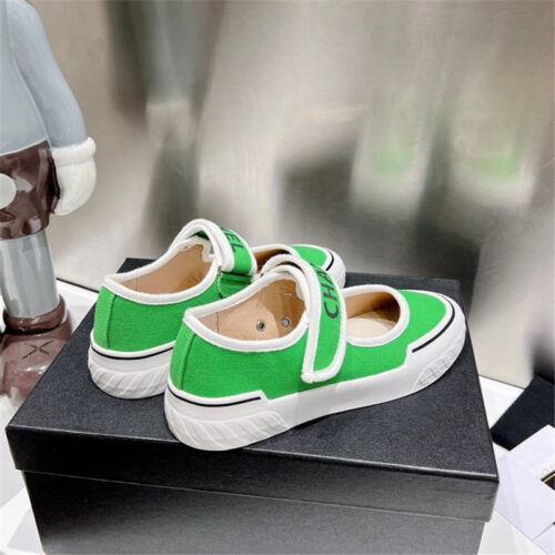 High Quality Luxury Chanel Second-Hand Velcro Platform Canvas Shoes – Style 66758 product detail