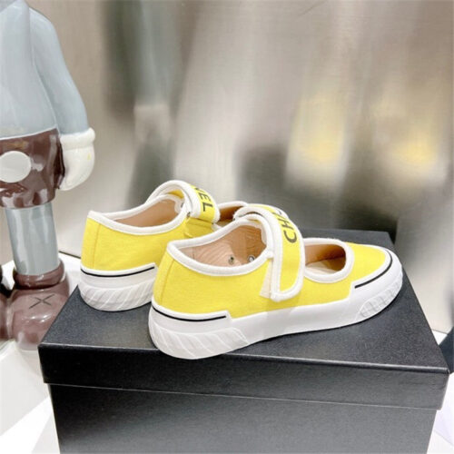 High Quality Luxury Chanel Second-Hand Velcro Platform Canvas Shoes – Style 63366 product detail