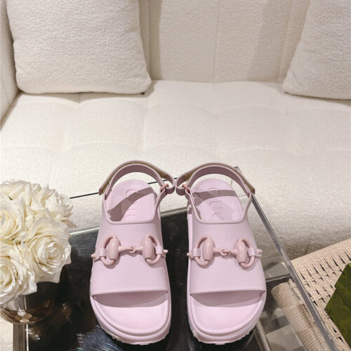 High Quality Luxury Gucci Buckle Platform Loafer alternate view