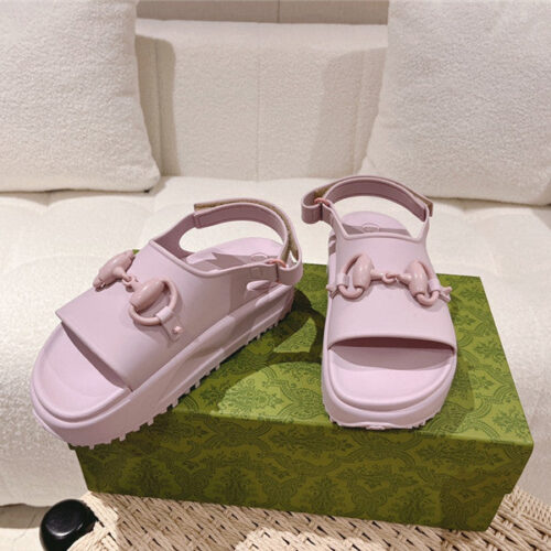 High Quality Luxury Gucci Buckle Platform Loafer