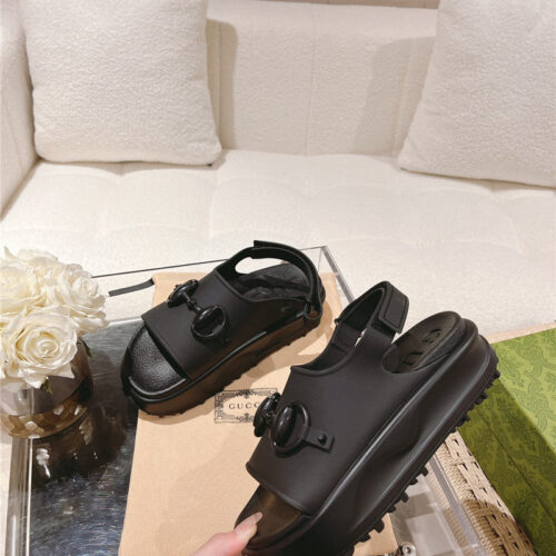 High Quality Luxury Gucci Buckle Platform Loafer – Style 72595 product detail