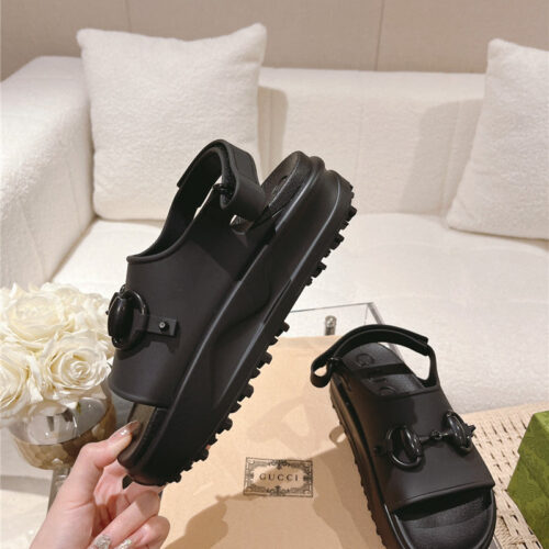 High Quality Luxury Gucci Buckle Platform Loafer – Style 72595 product detail