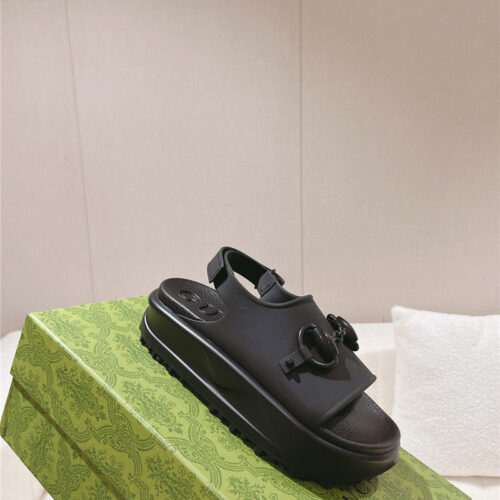 High Quality Luxury Gucci Buckle Platform Loafer – Style 72595 product detail