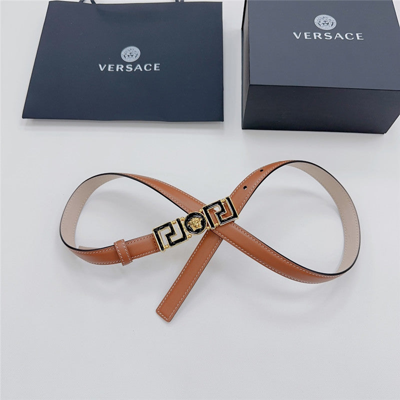 High Quality Luxury Versace Reversible Original Calfskin Nubuck Bottom Belt – Style 40678 product detail