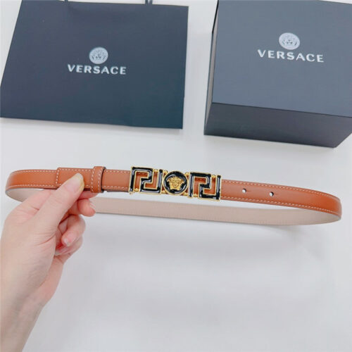 High Quality Luxury Versace Reversible Original Calfskin Nubuck Bottom Belt – Style 40678 product detail