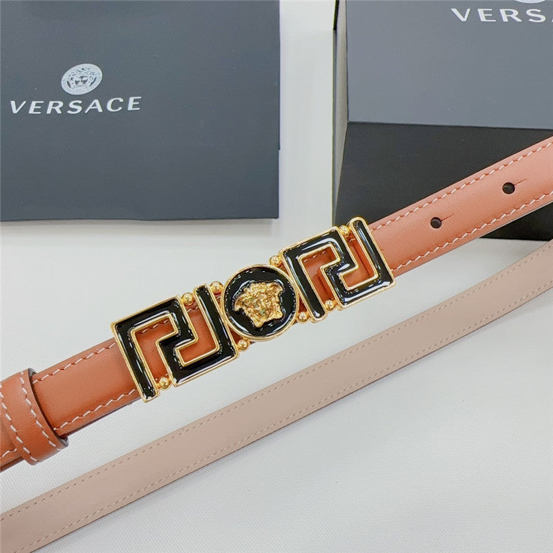 High Quality Luxury Versace Reversible Original Calfskin Nubuck Bottom Belt – Style 40678 product detail