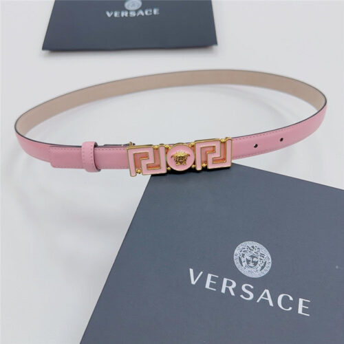 High Quality Luxury Versace Reversible Original Calfskin Nubuck Bottom Belt – Style 73446