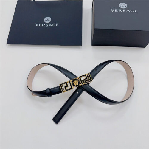 High Quality Luxury Versace Reversible Original Calfskin Nubuck Bottom Belt alternate view