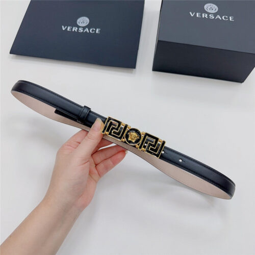 High Quality Luxury Versace Reversible Original Calfskin Nubuck Bottom Belt product detail