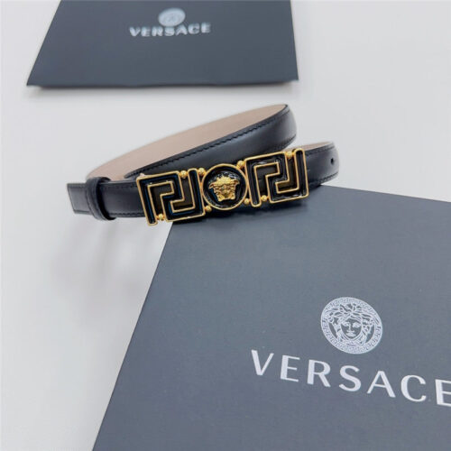 High Quality Luxury Versace Reversible Original Calfskin Nubuck Bottom Belt product detail