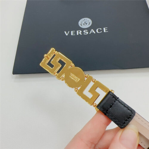 High Quality Luxury Versace Reversible Original Calfskin Nubuck Bottom Belt product detail