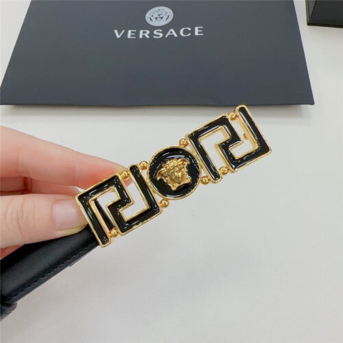 High Quality Luxury Versace Reversible Original Calfskin Nubuck Bottom Belt product detail