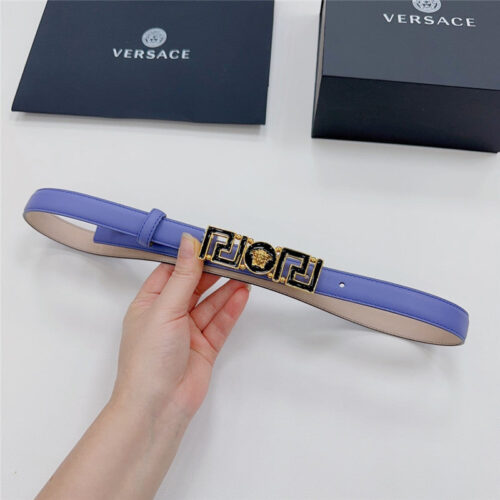 High Quality Luxury Versace Reversible Original Calfskin Nubuck Bottom Belt – Style 71750 product detail