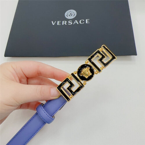 High Quality Luxury Versace Reversible Original Calfskin Nubuck Bottom Belt – Style 71750 product detail