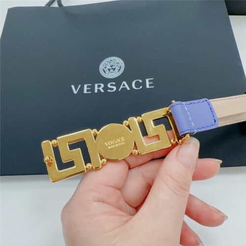 High Quality Luxury Versace Reversible Original Calfskin Nubuck Bottom Belt – Style 71750 product detail