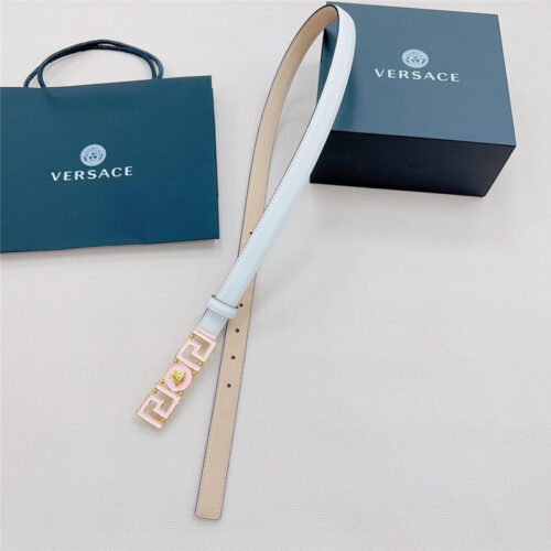 High Quality Luxury Versace Reversible Original Calfskin Nubuck Bottom Belt – Style 04518 product detail