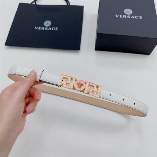 High Quality Luxury Versace Reversible Original Calfskin Nubuck Bottom Belt – Style 04518 product detail