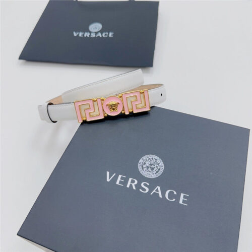 High Quality Luxury Versace Reversible Original Calfskin Nubuck Bottom Belt – Style 04518