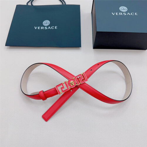 High Quality Luxury Versace Reversible Original Calfskin Nubuck Bottom Belt – Style 37286 alternate view