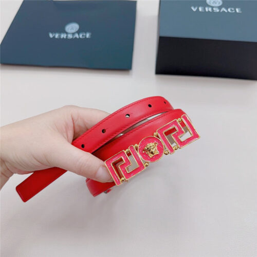 High Quality Luxury Versace Reversible Original Calfskin Nubuck Bottom Belt – Style 37286 product detail