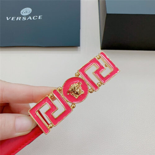 High Quality Luxury Versace Reversible Original Calfskin Nubuck Bottom Belt – Style 37286 product detail