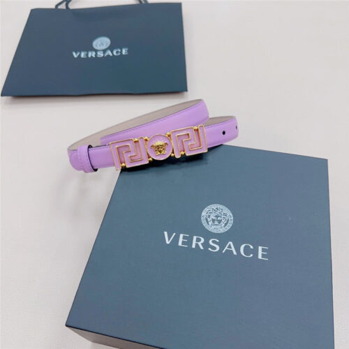 High Quality Luxury Versace Reversible Original Calfskin Nubuck Bottom Belt – Style 68358 product detail
