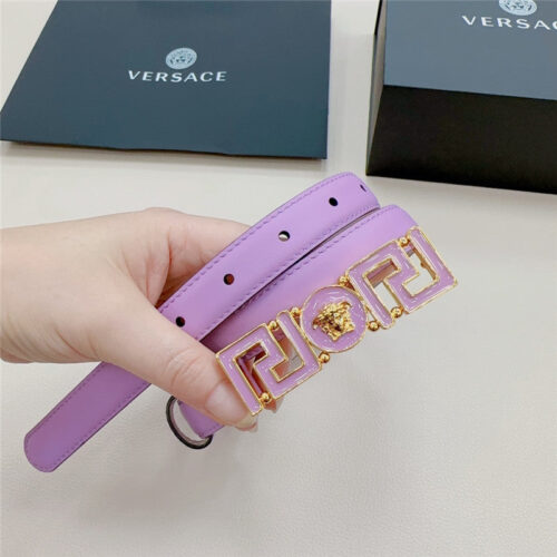 High Quality Luxury Versace Reversible Original Calfskin Nubuck Bottom Belt – Style 68358 product detail