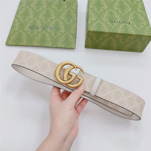 High Quality Luxury Gucci New Double-Sided Original Calfskin Belt – Style 44326