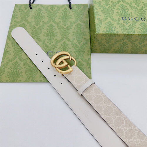 High Quality Luxury Gucci New Double-Sided Original Calfskin Belt – Style 44326 product detail