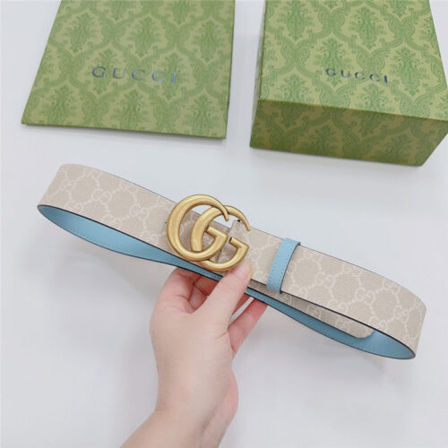 High Quality Luxury Gucci New Double-Sided Original Calfskin Belt – Style 78790
