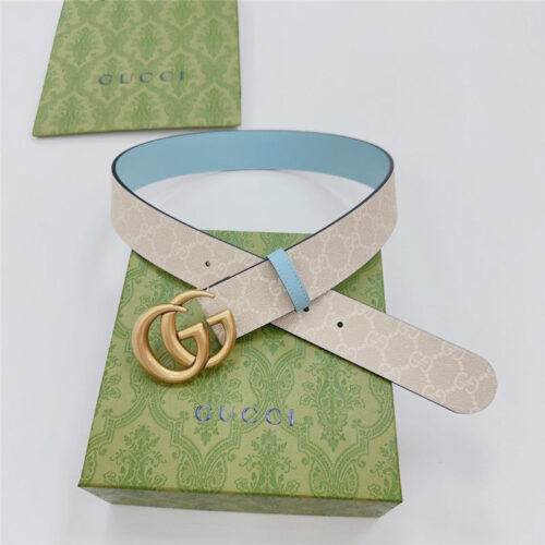 High Quality Luxury Gucci New Double-Sided Original Calfskin Belt – Style 78790 alternate view