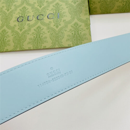 High Quality Luxury Gucci New Double-Sided Original Calfskin Belt – Style 78790 product detail