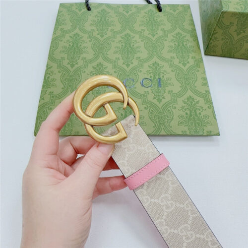 High Quality Luxury Gucci New Double-Sided Original Calfskin Belt – Style 09862 product detail