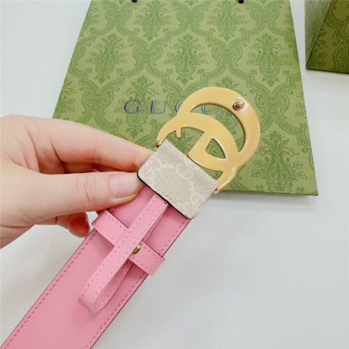 High Quality Luxury Gucci New Double-Sided Original Calfskin Belt – Style 09862 product detail