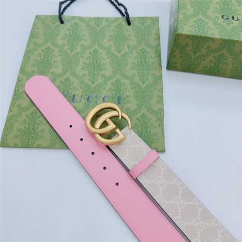 High Quality Luxury Gucci New Double-Sided Original Calfskin Belt – Style 09862 product detail