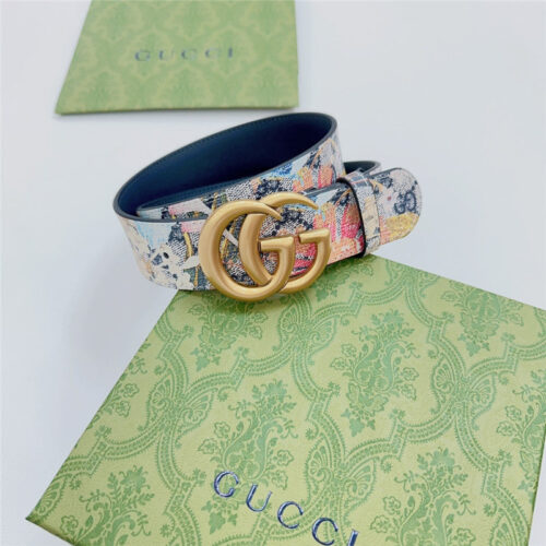 High Quality Luxury Gucci New Double-Sided Original Calfskin Belt – Style 42630 product detail