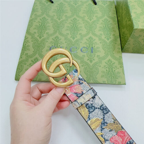 High Quality Luxury Gucci New Double-Sided Original Calfskin Belt – Style 42630 product detail