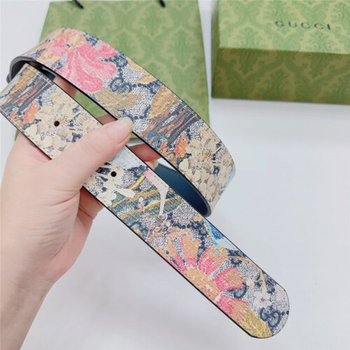 High Quality Luxury Gucci New Double-Sided Original Calfskin Belt – Style 42630 product detail