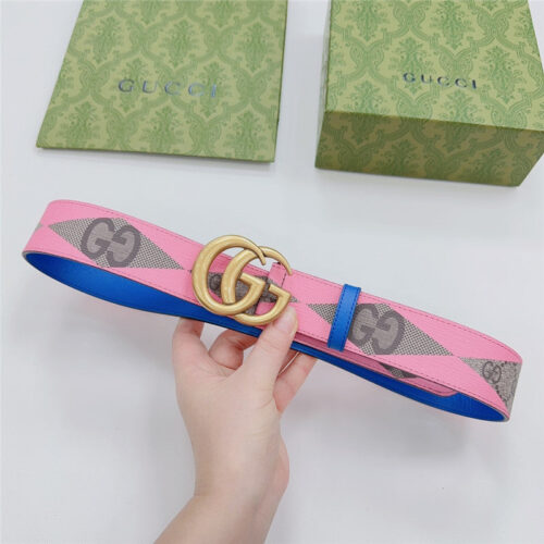 High Quality Luxury Gucci New Double-Sided Original Calfskin Belt – Style 40934